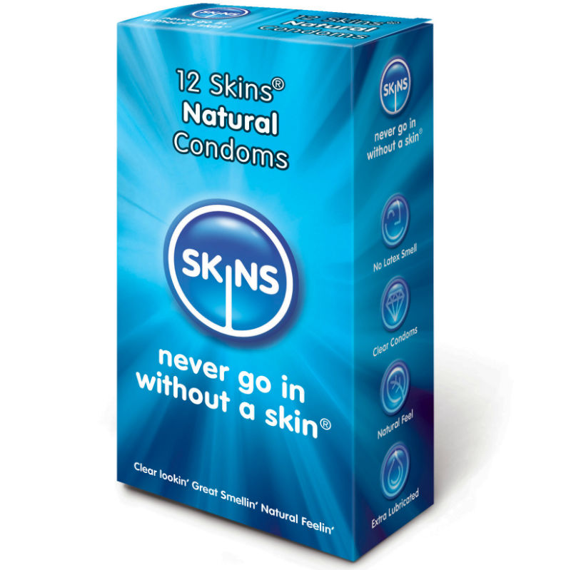 SKINS - CONDOM NATURAL PACK 12 - Sexshoptuga  Sexshoptuga 