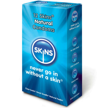 SKINS - CONDOM NATURAL PACK 12 - Sexshoptuga 