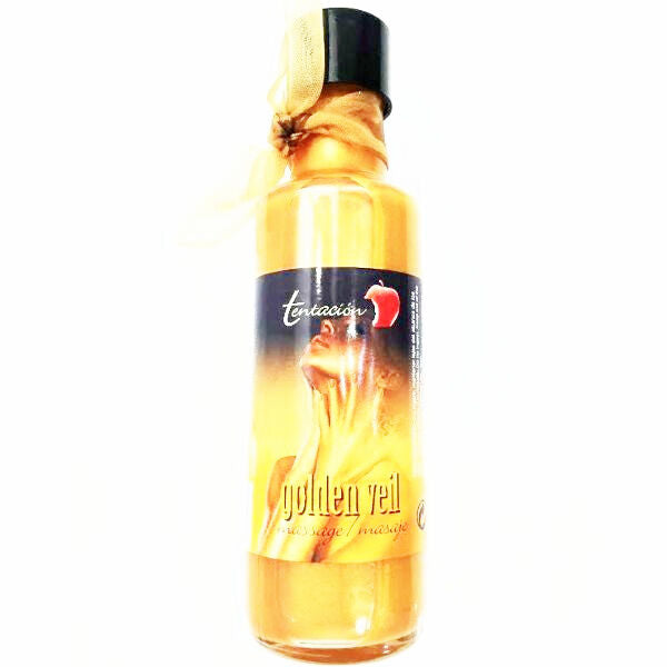 TENTACION - ÓLEO DE MASSAGEM GOLDEN VEIL 100 ML - Sexshoptuga  Sexshoptuga 