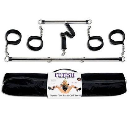 FETISH FANTASY SERIES - CONJUNTO SPREAD EM BAR E CUFF - Sexshoptuga 