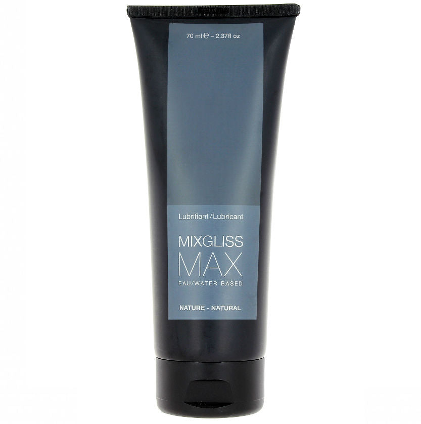 MIXGLISS - LUBRIFICANTE ANAL BASE DE GUA MAX NATURAL 70 ML - Sexshoptuga 