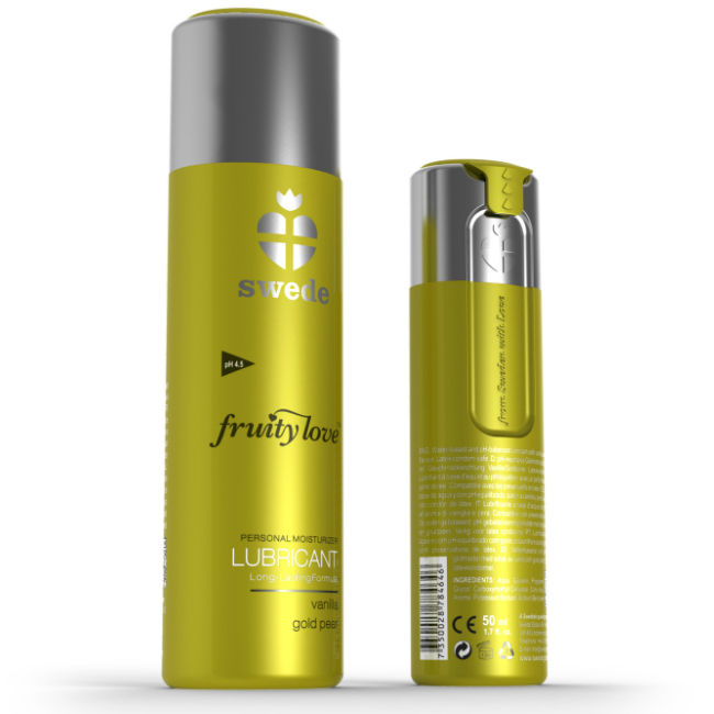 SWEDE - FRUITY LOVE LUBRIFICANTE BAUNILHA GOLD PEAR 50 ML - Sexshoptuga  Sexshoptuga 