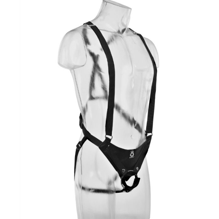 KING COCK - 25,5 CM HOLLOW STRAP-ON SUSPENDER SYSTEM CARNE - Sexshoptuga  Sexshoptuga 