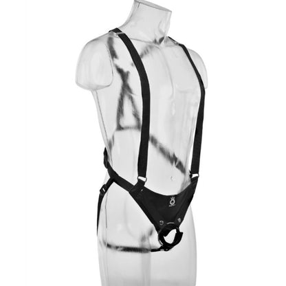 KING COCK - 25,5 CM HOLLOW STRAP-ON SUSPENDER SYSTEM CARNE - Sexshoptuga 