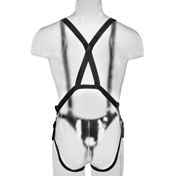 KING COCK - 25,5 CM HOLLOW STRAP-ON SUSPENDER SYSTEM CARNE - Sexshoptuga  Sexshoptuga 