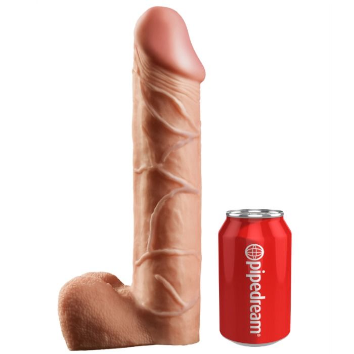 KING COCK - SISTEMA DE SUSPENSÃO 30,5 CM HOLLOW STRAP-ON - CARNE - Sexshoptuga 