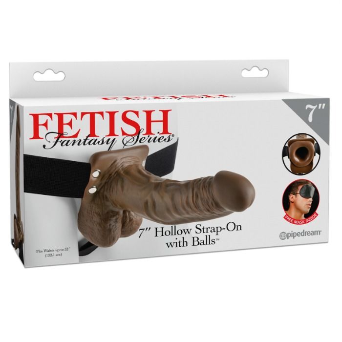 FETISH FANTASY SERIES - 7 STRAP-ON OCO COM BOLAS - Sexshoptuga  Sexshoptuga 