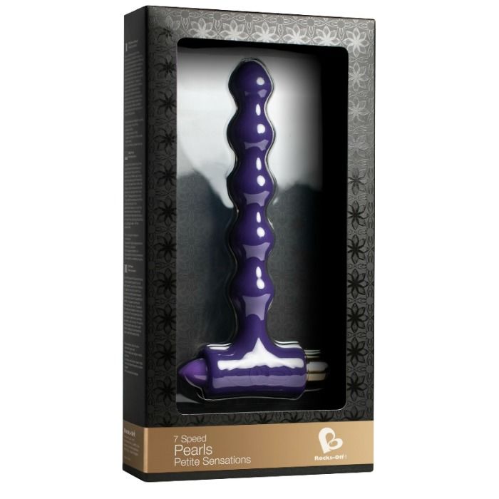 ROCKS-OFF - PLUG ANAL COM VIBRAO E RIOS PETITE SENSATIONS PÉROLAS - Sexshoptuga  Sexshoptuga 