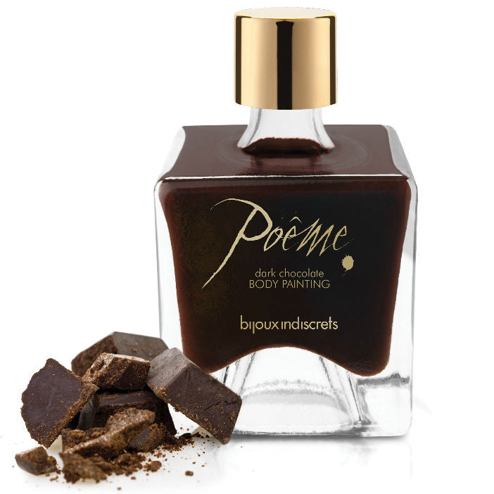 BIJOUX - POEME TINTA COMESTÍVEL CHOCOLATE PRETO 50 GR - Sexshoptuga  Sexshoptuga 