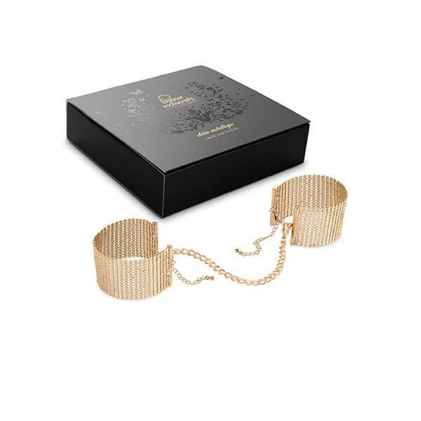 BIJOUX - DÉSIR MÉTALLIQUE ALGEMAS DE MALHA DE METAL DOURADO - Sexshoptuga  Sexshoptuga 