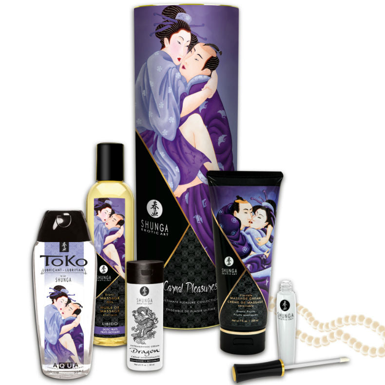 SHUNGA - KIT COLEÇÃO PRAZERES CARNAIS - Sexshoptuga  Sexshoptuga 