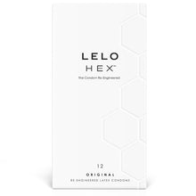 LELO - CAIXA DE PRESERVATIVO HEX 12 UNIDADES - Sexshoptuga 