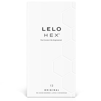 LELO - CAIXA DE PRESERVATIVO HEX 12 UNIDADES - Sexshoptuga 