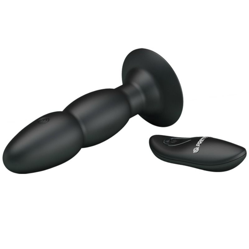 PRETTY LOVE - VIBRADOR LOVE PLUG E ROTAO POR CONTROLE REMOTO - Sexshoptuga 