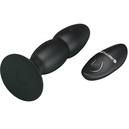 PRETTY LOVE - VIBRADOR LOVE PLUG E ROTAO POR CONTROLE REMOTO - Sexshoptuga 