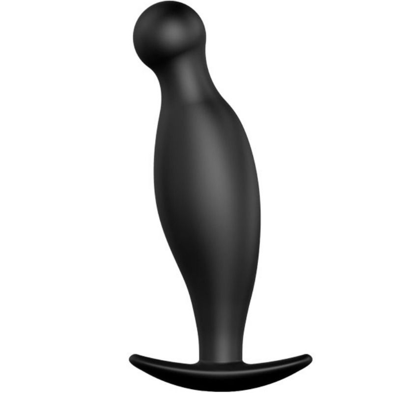 PRETTY LOVE - PLUG ANAL DE SILICONE 11.7 CM PRETO - Sexshoptuga 