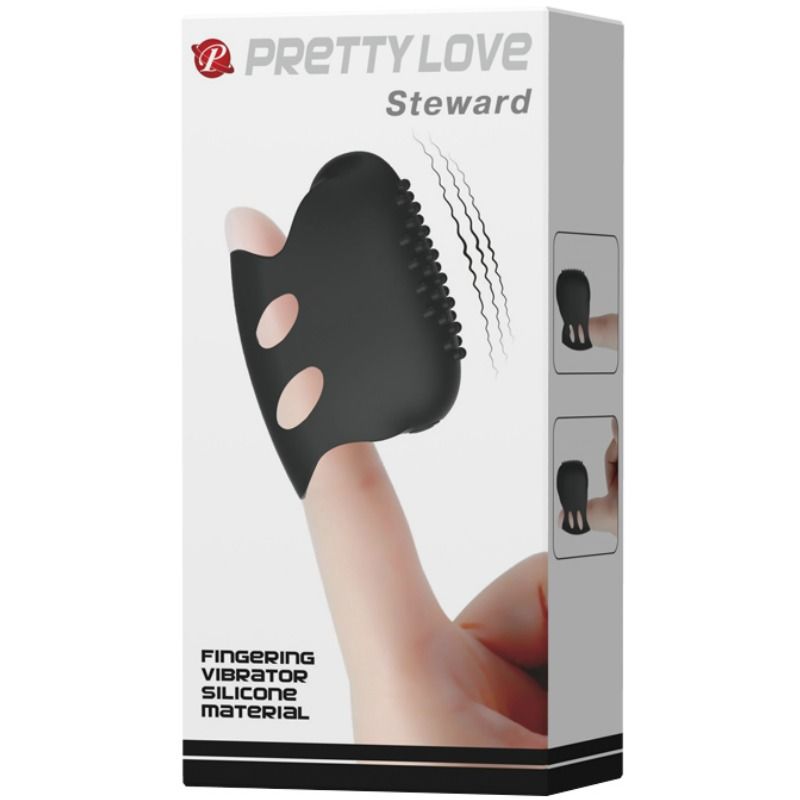 PRETTY LOVE - DEDAL DE VIBRAO PRETO STEWARD - Sexshoptuga  Sexshoptuga 