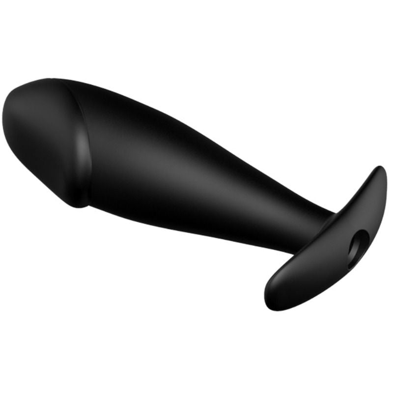 PRETTY LOVE - SILICONE ANAL PLUG FORMA DE PÊNIS E 12 MODOS DE VIBRAO PRETO - Sexshoptuga  Sexshoptuga 