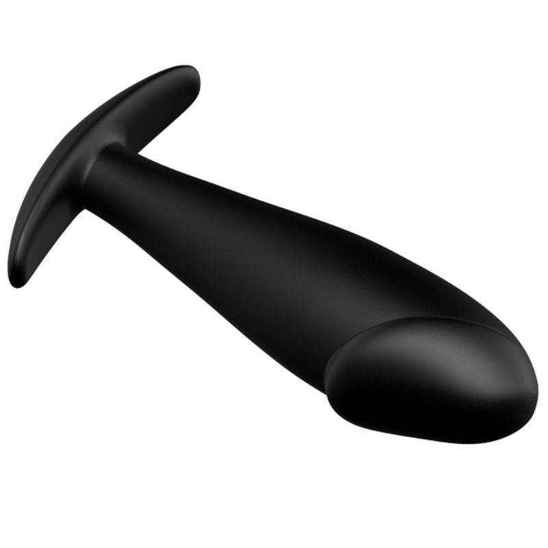 PRETTY LOVE - SILICONE ANAL PLUG FORMA DE PÊNIS E 12 MODOS DE VIBRAO PRETO - Sexshoptuga  Sexshoptuga 