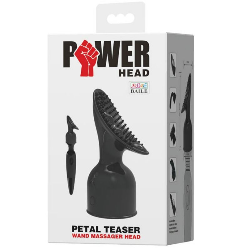 BAILE - CABEA INTERCAMBIVEL POWER HEAD PARA MASSAGEM DE ESTIMULAO DE CLITÓRIS - Sexshoptuga  Sexshoptuga 