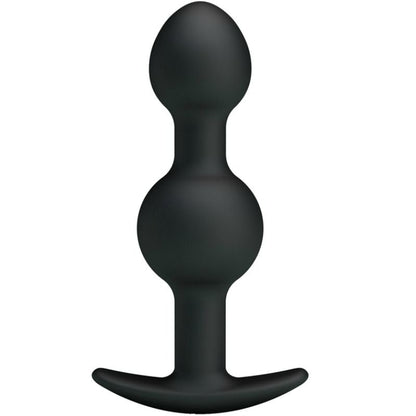 PRETTY LOVE - BOLAS ANAIS DE SILICONE DE ESTIMULAO ESPECIAL 10.3 CM PRETO - Sexshoptuga 