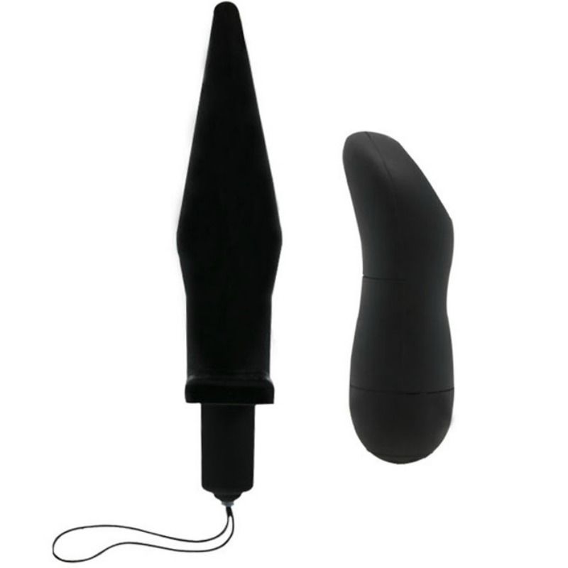 BAILE - PLUG ANAL BUTT COM VIBRAO PRETO - Sexshoptuga 