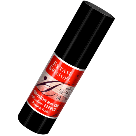 EXTASE SENSUAL - ÓLEO DE MASSAGEM DE EFEITO CALOR COM FEROMÔNIOS DE MARACUJ 30 ML - Sexshoptuga 