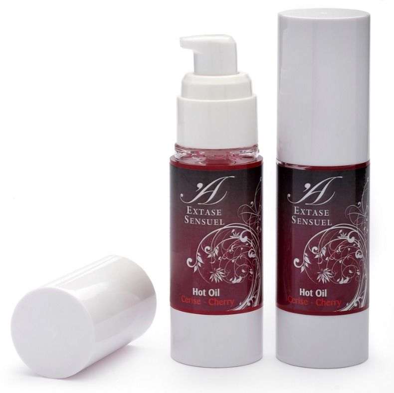 EXTASE SENSUAL - ÓLEO ESTIMULANTE DE CALOR CEREJA 30 ML - Sexshoptuga  Sexshoptuga 