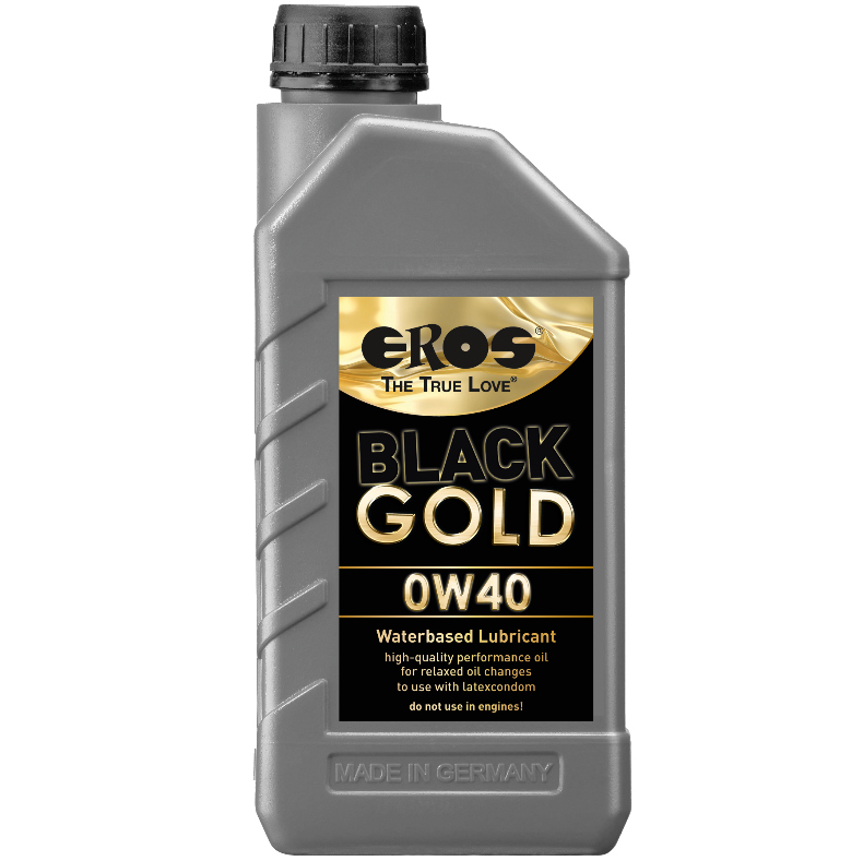 EROS - LUBRIFICANTE  BASE DE GUA BLACK GOLD 0W40 1000 ML - Sexshoptuga 