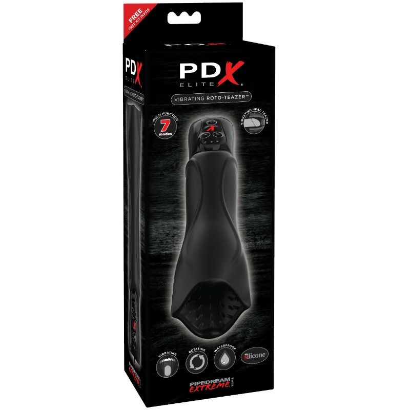 PDX ELITE - ESTIMULADOR MULTIFUNCIONAL COM ROTAÇÃO ROTO-TEAZER - Sexshoptuga 