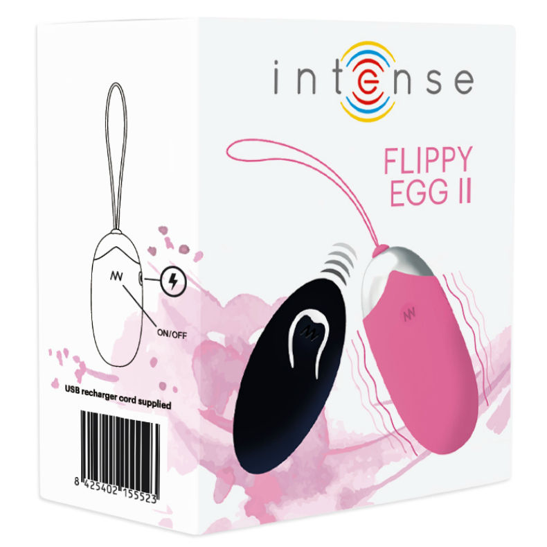 INTENSE - OVO VIBRANTE FLIPPY II COM CONTROLE REMOTO ROSA - Sexshoptuga  Sexshoptuga 