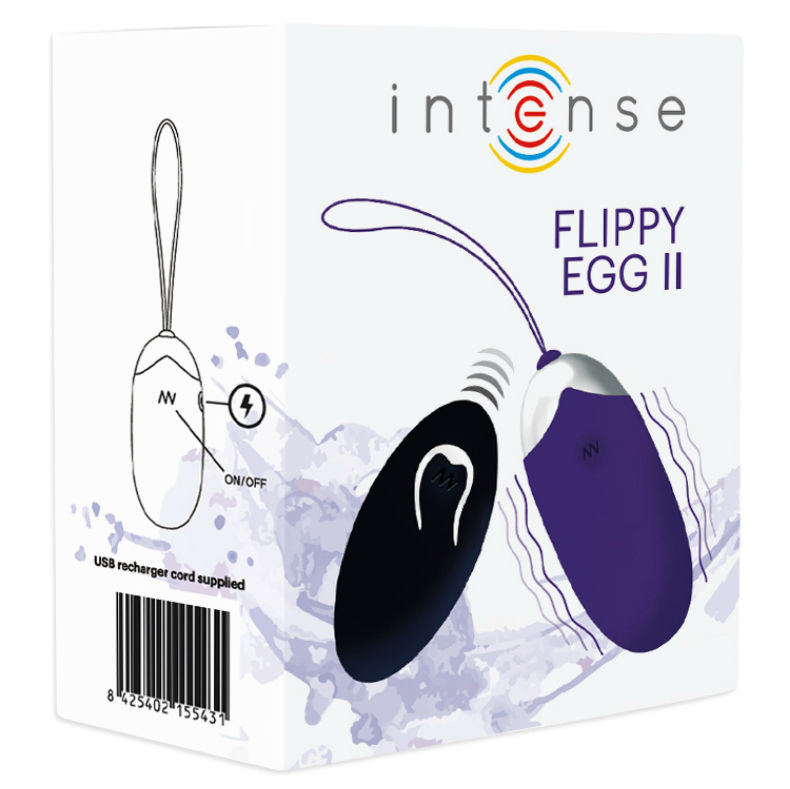 INTENSE - FLIPPY II VIBRANTE OVO COM CONTROLE REMOTO ROXO - Sexshoptuga  Sexshoptuga 