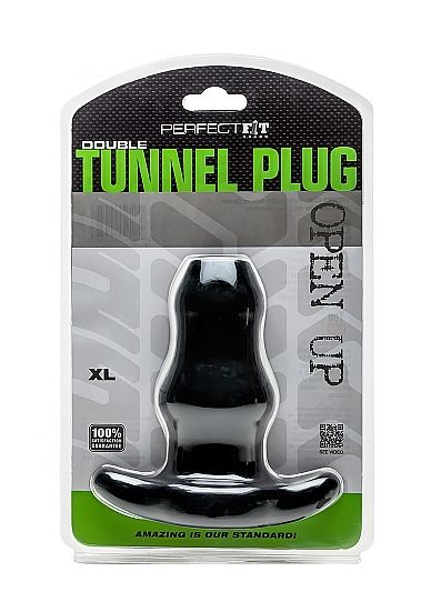 PERFECT FIT BRAND - TUNEL DUPLO PLUG XL GRANDE PRETO - Sexshoptuga  Sexshoptuga 