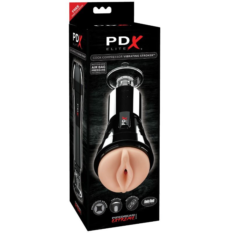 PDX ELITE - STROKER VIBRANTE COMPRESSOR DE GALO - Sexshoptuga  Sexshoptuga 