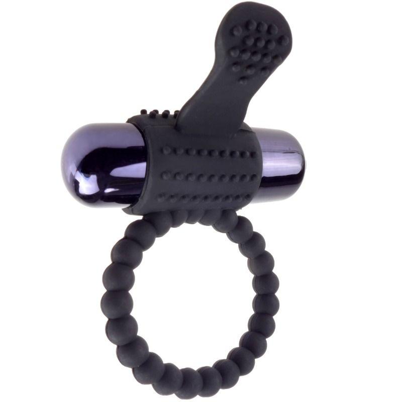 FANTASY C-RINGZ - ANEL VIBRANTE DE SILICONE PRETO - Sexshoptuga 