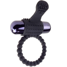 FANTASY C-RINGZ - ANEL VIBRANTE DE SILICONE PRETO - Sexshoptuga  Sexshoptuga 