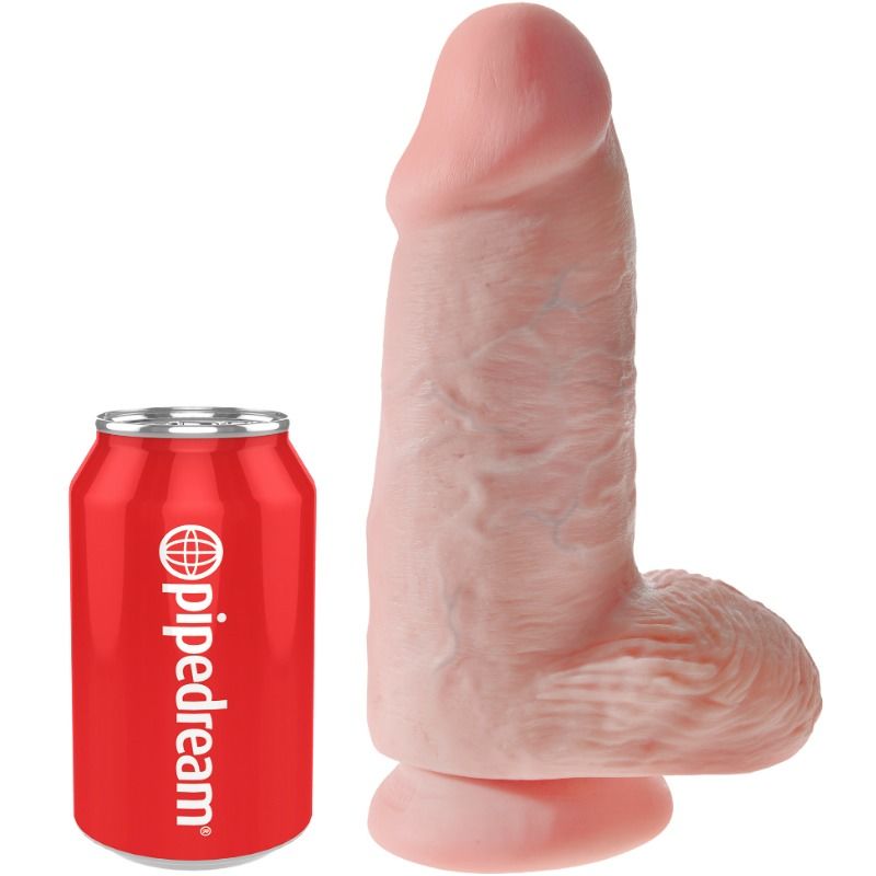 KING COCK - PÊNIS REALÍSTICO GORDINHO 23 CM - Sexshoptuga 