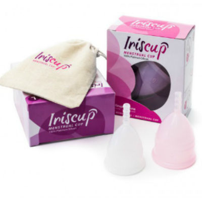 IRISCUP - COPO MÊS PEQUENO ROSA A + SACO ESTERILIZADOR GRATUITO - Sexshoptuga  Sexshoptuga 