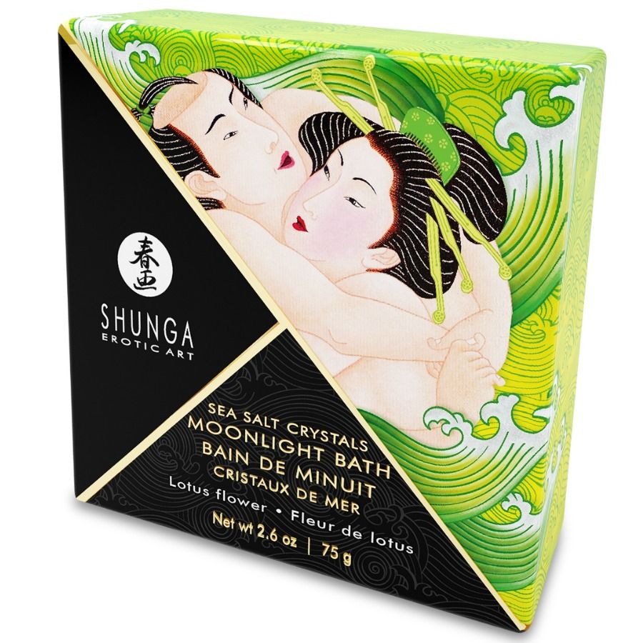 SHUNGA - BANHO OU SAIS COM SABOR DE LÓTUS 75 GR - Sexshoptuga  Sexshoptuga 