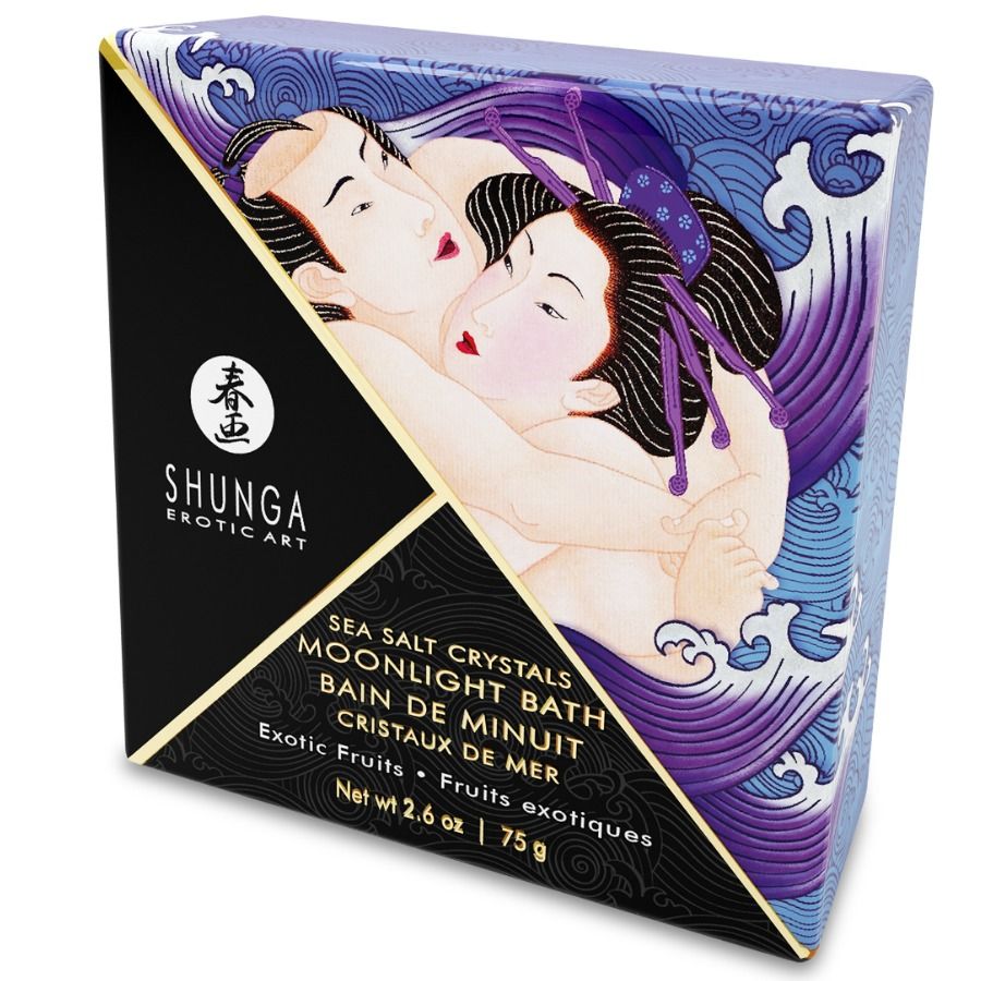 SHUNGA - SAIS DE BANHO EXÓTICOS COM SABOR ROXO 75 GR - Sexshoptuga 