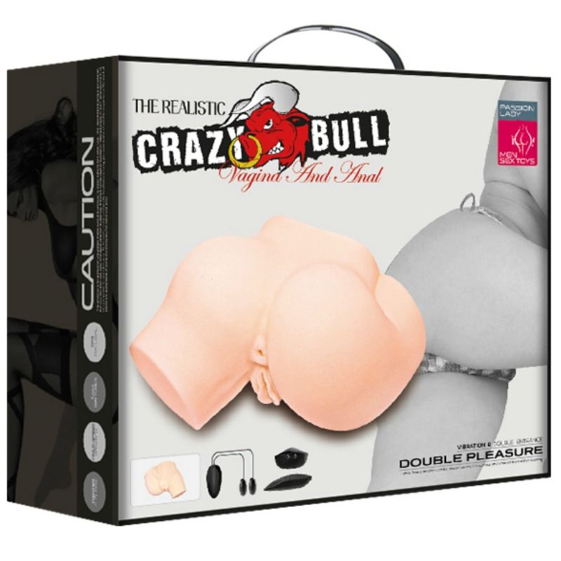 CRAZY BULL - BUNDA COM VAGINA E NUS REALISTAS E VIBRAO - Sexshoptuga  Sexshoptuga 