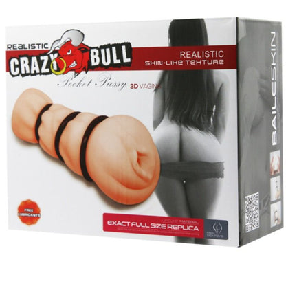 CRAZY BULL - MASTURBADOR DE VAGINA COM ANÉIS - Sexshoptuga 