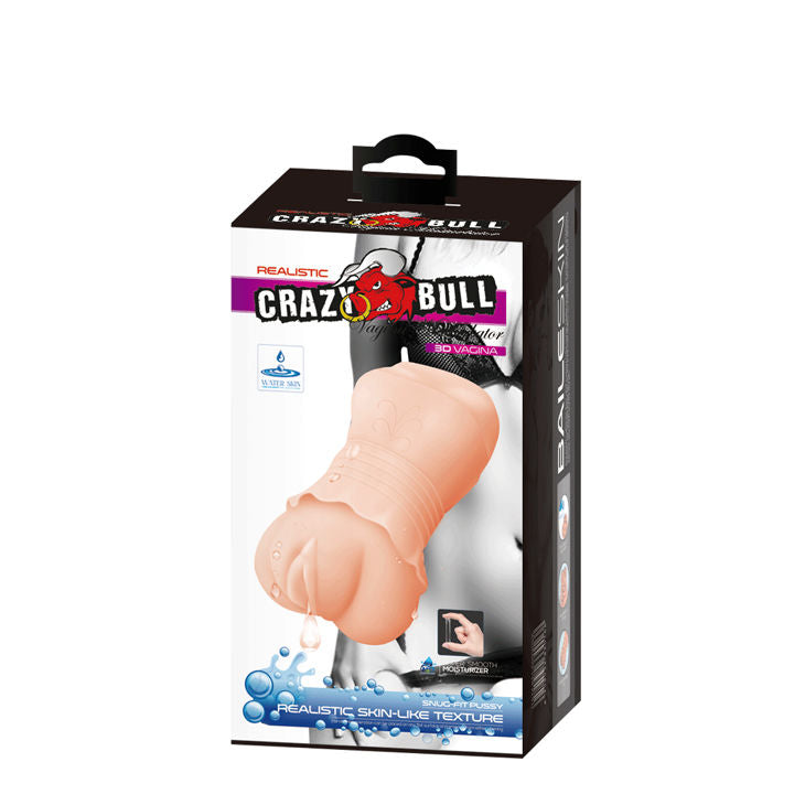 CRAZY BULL - MASTURBADOR DE PELE DE GUA VAGINA MODELO 2 - Sexshoptuga  Sexshoptuga 