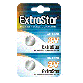 EXTRASTAR - PACOTE DE BATERIAS CR1220 3V 2 - Sexshoptuga 