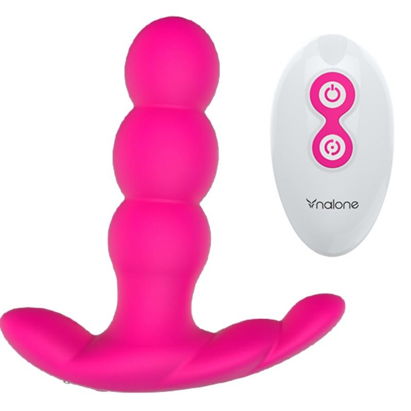 NALONE - PEARL ANAL VIBRADOR CONTROLE REMOTO PRETO - Sexshoptuga 