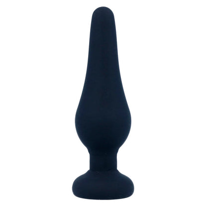 INTENSE - PLUG ANAL PIPO S SILICONE PRETO 9,8 CM - Sexshoptuga 