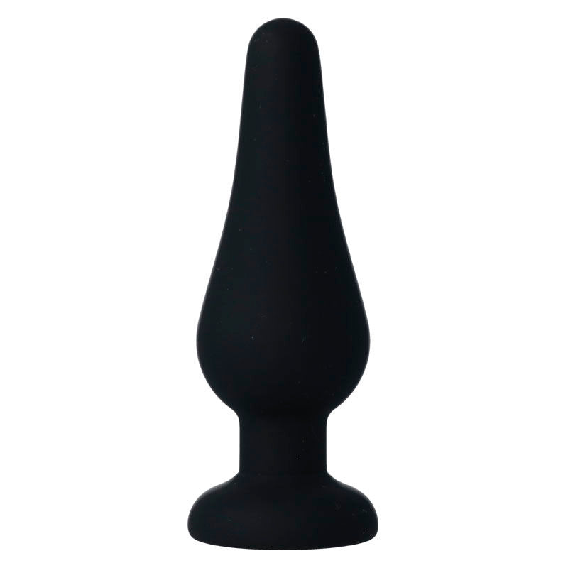 INTENSE - PLUG ANAL PIPO M SILICONE PRETO 11 CM - Sexshoptuga  Sexshoptuga 