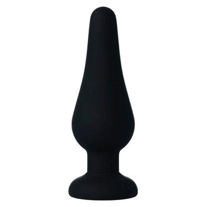 INTENSE - PLUG ANAL PIPO M SILICONE PRETO 11 CM - Sexshoptuga 