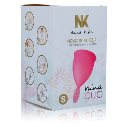 NINA KIKÍ - COPO MENSTRUAL ROSA - TAMANHO S - Sexshoptuga 