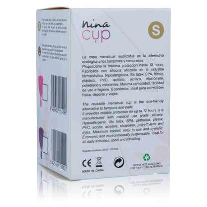 NINA KIKÍ - COPO MENSTRUAL ROSA - TAMANHO S - Sexshoptuga 